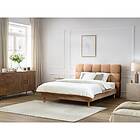 Bobochic Lit KUMO lattes massives pieds en bois naturel 140x190