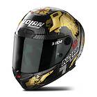 Nolan X-804 Rs Ultra Carbon Checa Gold Full Face Helmet Svart,Guld 2XS