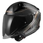 LS2 Of603 Infinity Ii Counter Open Face Helmet Svart S