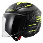 LS2 Of616 Airflow Ii Brush Open Face Helmet Svart XS