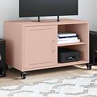 vidaXL Tv-bänk rosa 68x39x43,5 cm kallvalsat stål 846669