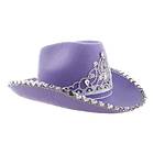 Lila Cowboyhatt med Tiara One size