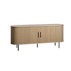 Bobochic Buffet 2 portes 180 cm PAULINA placage chêne massif