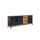 Bobochic Buffet 3 portes 200 cm BEAUBOURG bois massif de manguier