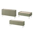 Bobochic Ensemble ATLAS avec buffet 170 cm meuble TV 170 cm table basse 120 cm vert