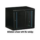 Toten 19? wall cabinet 6U 600 × 450 glass door black