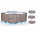 Habitat et Jardin Spa Gonflable avec bande lumineuse 6 places Taupe/Crème 130