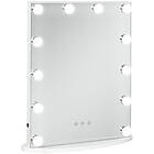 Homcom Miroir maquillage Hollywood lumineux LED intensité réglable pour coiffeuse dim. 41L x 13P 51H