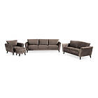 Concept 55 Trend Sofagruppe 2,5-seter+2-seter+Lenestol+Fotskammel Fløye Brun