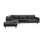 Trademax Copenhagen 2,5-seters L-Sofa Fløyel Grå