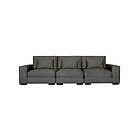 Trademax Dubai 3-seters Sofa Fløyel Mørkegrå