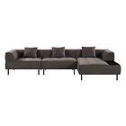 Trademax Stratham 3-seters Modulsofa Divan Høyre Grå