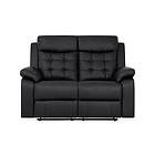 Munari Reclinersofa 2-seters Kunstlær Svart