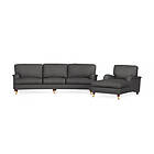 Bloomington Howard Lyx Buet Sofa 4-seter+Sjeselonglenestol Mørkegrå