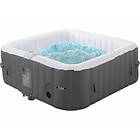 Habitat et Jardin Spa gonflable RIVIERA en PVC 6 places Gris/blanc