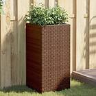 vidaXL Odlingslådor 2 st brun 40x40x80 cm konstrotting 3210520