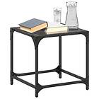 vidaXL Soffbord med svart glasskiva 2 st 40x40x40 cm stål 845961