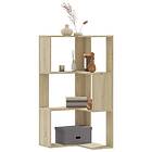 vidaXL Bokhylla hörn 3 hyllplan sonoma-ek 50x50x102 cm konstruerat trä 852593