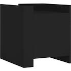 vidaXL Sängbord svart 45x50x50 cm konstruerat trä 848298