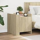 vidaXL Sängbord sonoma-ek 45x50x50 cm konstruerat trä 848299