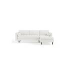 Chilli Soffa m. Divan Lijana 4-sits Vit Bouclé H90105-L2.5S+RCH(Wales 101)
