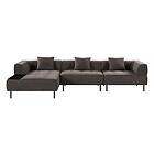 Chilli 3-sits Modulsoffa Bunbury Divan Vänster Grå