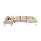Chilli U-soffa Haga Sammet Beige 1198588