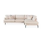 Chilli 3-sits Soffa med Schäslong Armunia Höger Beige/Svart 1491875