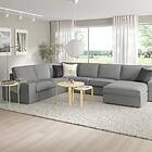 IKEA KIVIK hörnsoffa 5-sits med schäslong Armstödsbredd: 24 cm