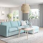 IKEA VIMLE 3-sitssoffa med schäslong Armstödshöjd: 68 cm
