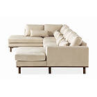 Trademax Copenhagen U-soffa Sammet Beige 2205001