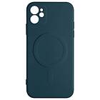 Coque iPhone 12 Case Silicone Intérieur Soft-touch Mag Cover bleu nuit