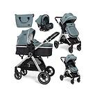 BEBELISSIMO Poussette combinée trio 3 en 1 siège auto 0m – nacelle – dès la naissance – jusqu’à 22kg – Nicea vert