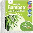 Babysom Matelas Bébé Bamboo sans au Viscose toucher Ultra Doux Aéré et Absorbant Traitement Chimique Épaisseur cm 14 déhoussable