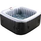 Habitat et Jardin Spa Gonflable NICE en PVC 4 places Gris/Noir