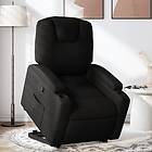vidaXL Reclinerfåtölj med uppresningshjälp svart tyg 3204370