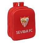 Skolryggsäck Sevilla Fútbol Club Röd 22 x 27 x 10 cm 3D