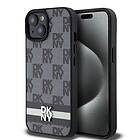 DKNY Läder Checkered Mono Pattern till Galaxy S24 Ultra