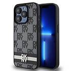 DKNY Läder Checkered Mono Pattern till iPhone 14 Pro Max