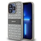 DKNY Läder Mono Stripe & Metal Logo till iPhone 14 Pro Max