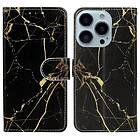 Skalo Marmor 3D Plånboksfodral till iPhone 15 Pro