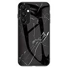 Skalo Marmor Härdat Glas TPU-skal Motiv 2 till Samsung A35 5G