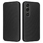 Skalo Carbon Fiber Plånboksfodral till Sony Xperia 1 VI