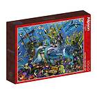 Alipson Puzzle Pussel Delfinernas skatteskepp 1000 bitar