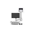 Ergotron SV Combo System with Worksurface & Pan Medium CPU Holder mounting kit (