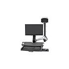 Ergotron SV Combo System with Worksurface & Pan Small CPU Holder mounting kit (L