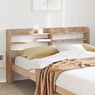 vidaXL Huvudgavel med hyllor 120 cm massiv furu 850956