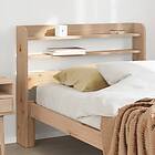 vidaXL Huvudgavel med hyllor 100 cm massiv furu 850959