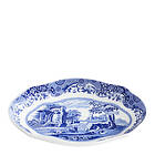 Spode Blue Italian oval 21 cm blå/vit