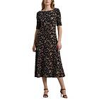 Ralph Lauren Floral Stretch Cotton Midi Dress